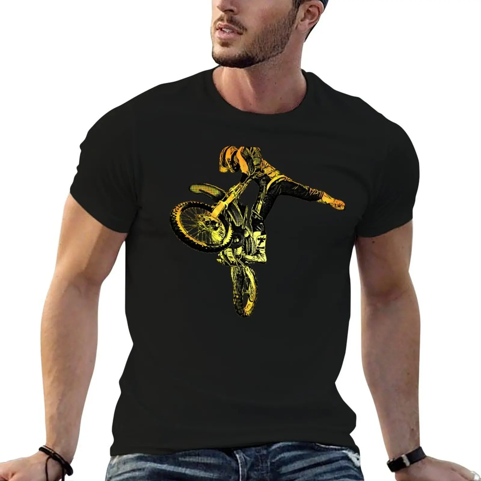 

Dirt bike, Jeremy McGrath, Jeremy McGrath Supercross 98 T-Shirt cotton t shirt man t shirt man casual T-Shirt