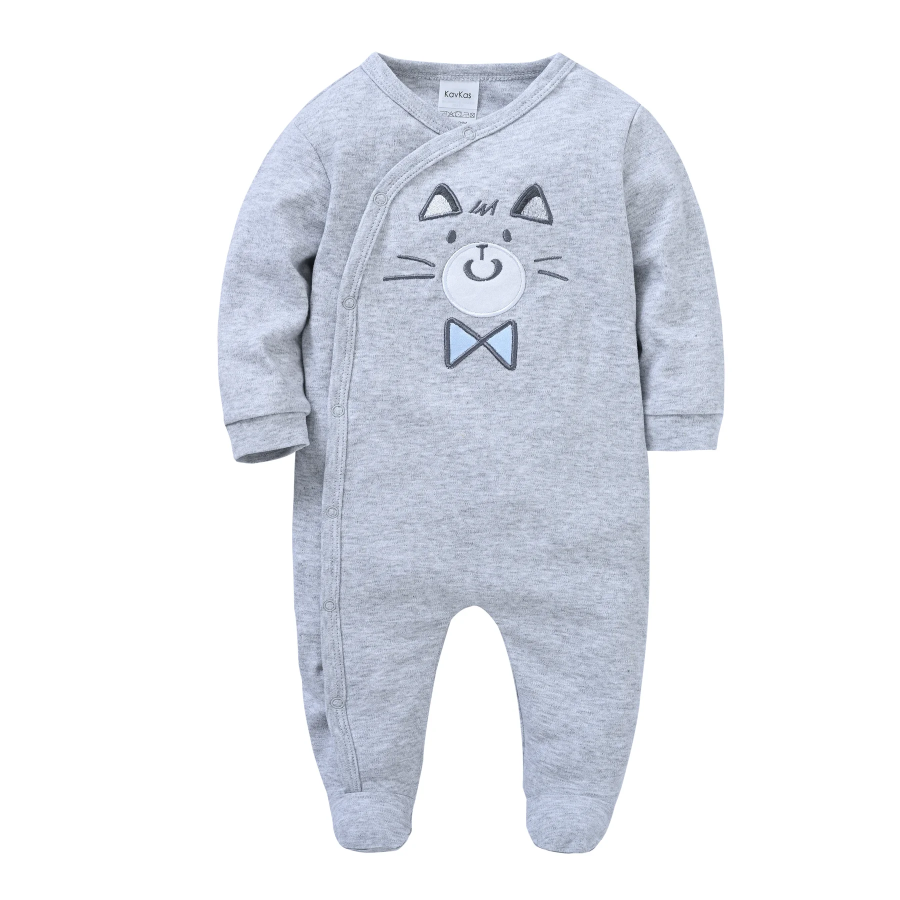 Autumn Long Sleeve Baby Boy Rompers 100% Cotton One Piece Newborn Clothes Cool Bear Design 0-12M Costume