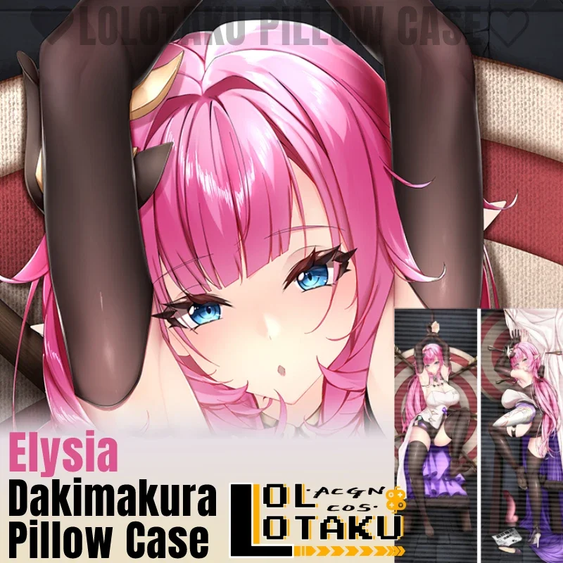 

Эротическая наволочка Elysia Dakimakura Honkai для игры «дакимакура», обнимающая Подушка на все тело, чехол для подушки, домашнее постельное белье, Декор