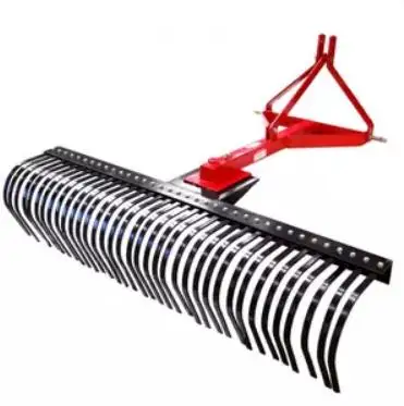 

3 point hitch agricultural tractor landscape rake