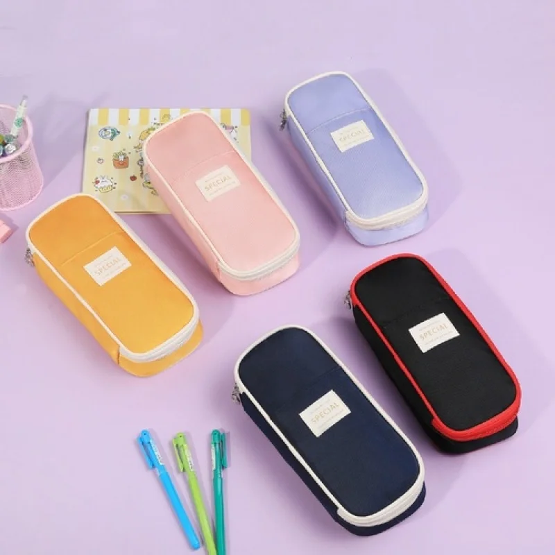 Kawaii Pencil Cases Large Capacity Pencil Bag Pouch Holder Box for Girls Office Student Stationery Organizer School Supplies