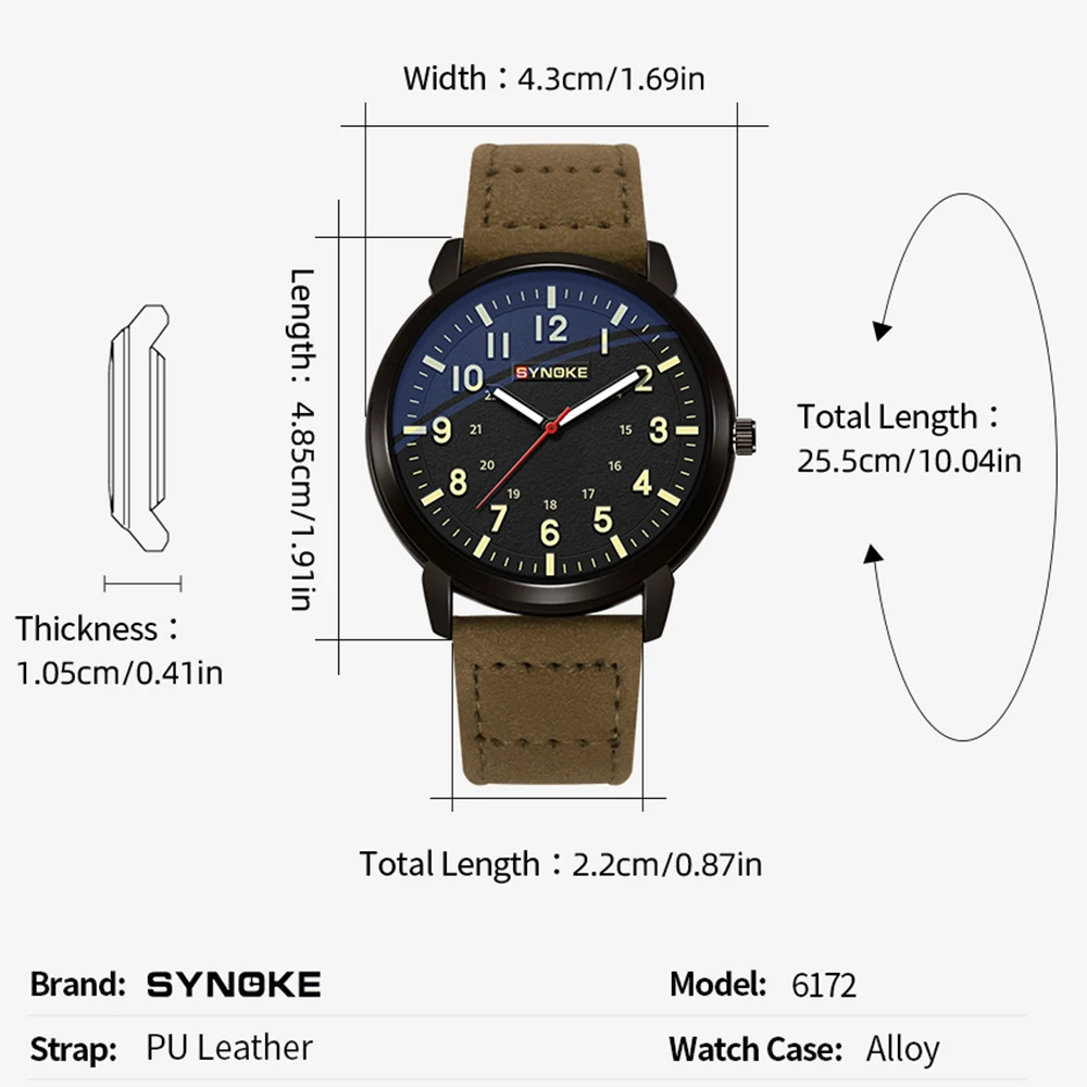 남성용 심플 스타일 쿼츠 시계, 인조 가죽 밴드, 일상 생활 및 선물용 비즈니스 캐주얼 손목시계