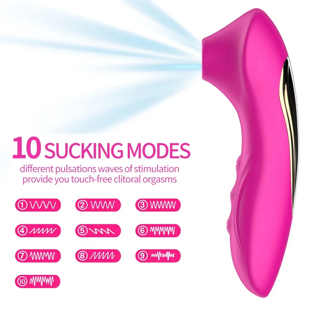 Sucker Clitoris Stimulator Sucking Vibrating Clit Oral Vacuum Suction Vibration for Female Adults Vibrator Sex Toy for Women SM