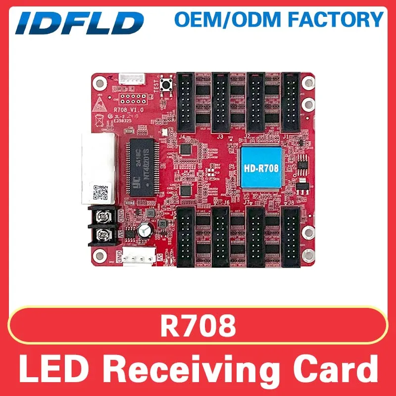 LEDDisplay Receiving Card Huidu HD-R708 Full Colour HUB75 RGB SMD Panel Video Wall Digital Signage Control Card