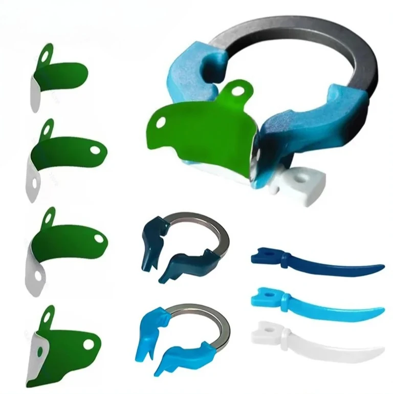Lab Non-stick Matrix Bands Sectional Contoured Matrix System Metal Matrices Matrix Ring Lab Wedges for Tooth Restoration