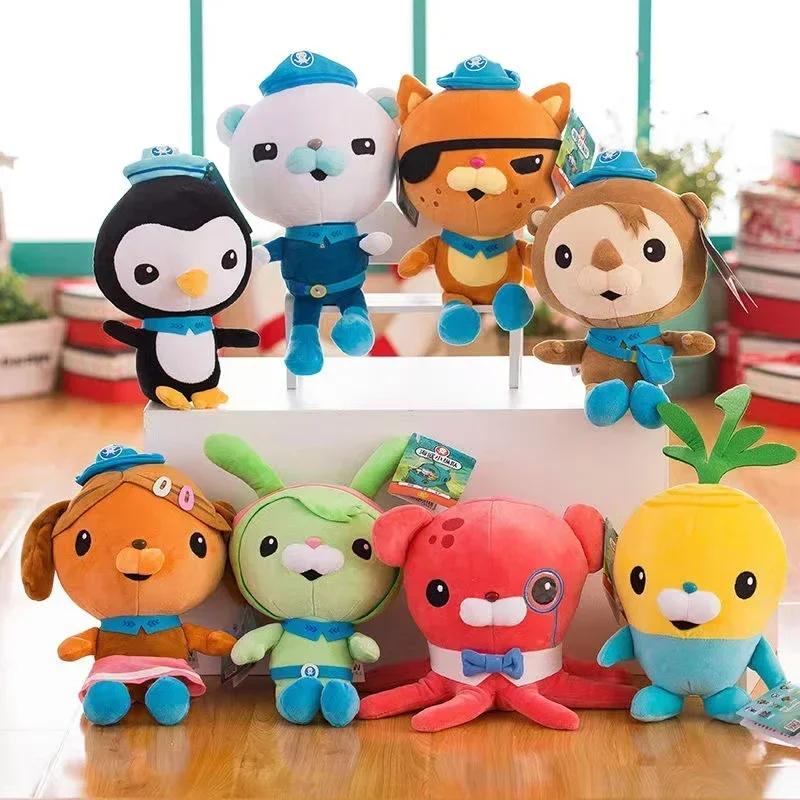 Peluche Octonauts de 30cm pour Enfant, Animal Doux, Beurre, Barnacles, Souverain, Azii, Tweak, Peso, Dashi, Dessin Animé, Oreiller, Cadeaux de Noël