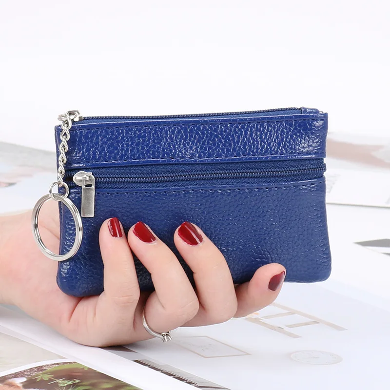 2023 New Women Leather Coin Purse Female Wallets Women Zipper Coin Purses Children Storage Pocket Bags Pouch