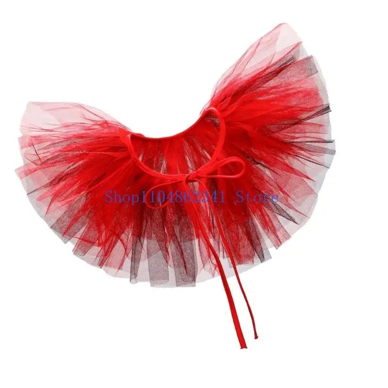 5ASD FASDABILE VICTORIAN SCARICA VICTORIO MESH ROFF RUFF MULticolor Fucile Fuce Collar per il girocollo clown Halloween