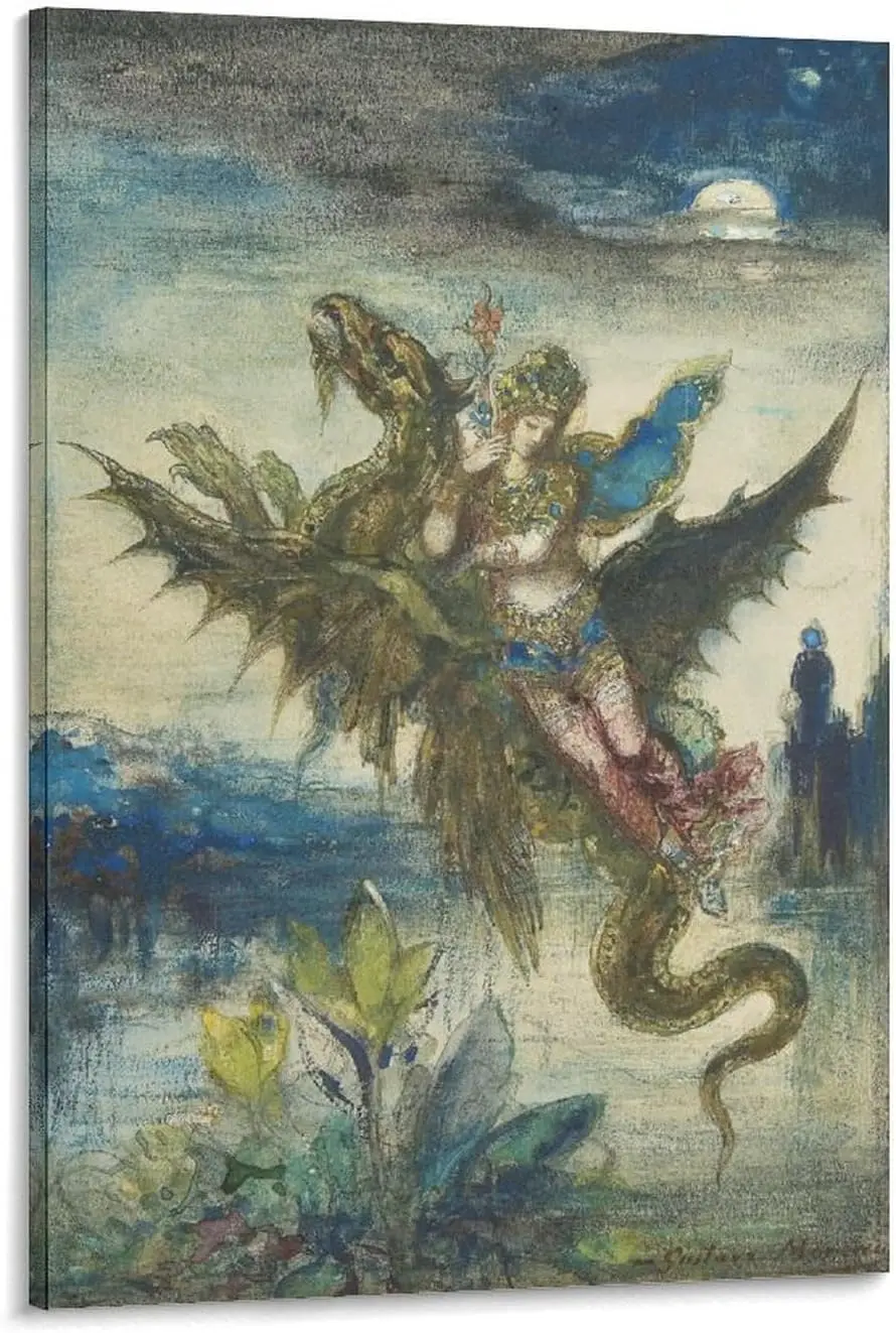 

Gustaves Moreau Poster Print Dream Canvas Poster Wall Art Picture Prints Hanging Photo Decor Home Posters Artworks 12x18inch(30x