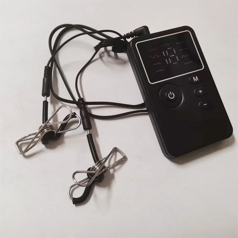 Metal Nipples Clips 8 Modes Electric Shock Labium Clamps Clitoris Stimulation Sex Toys for Women Men Couples Flirting Games - view 5