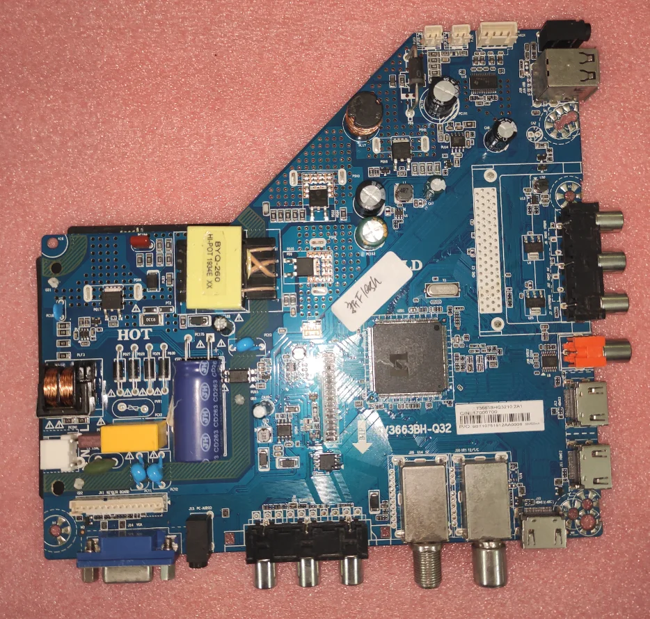CV3663BH-Q32 3 HDMI interfaccia scheda madre tensione di corrente 35 -- 50v 450ma funzionante bene