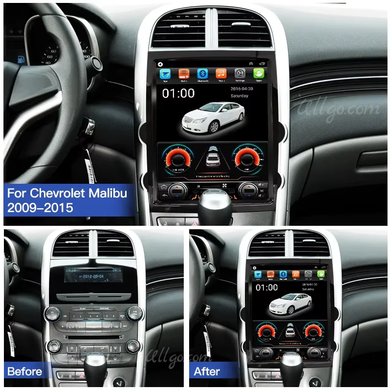 12.1 Vertical Screen Android Car Head Unit for Chevy Malibu 2009-2013 Chevrolet Malibu Radio GPS