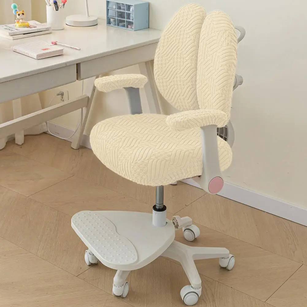 Breathable Chair Cover Universal Computer Chair Slipcover Thickened Non-fading Fabric for Full Coverage Decoration Wear