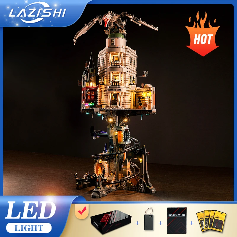 Lazishi LED Light 76417 Set Suitable for Gringotts Wizard Bank – Collectors' Edition Building Blocks (Lighting Accessories Only)