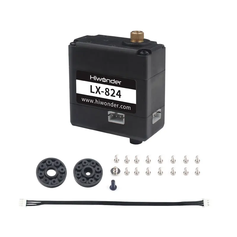 1PCS LX-824 17KG Three-port Bus Servo intelligent serial Robot Steering Gear Digital servo High Torque for bionic robots joints