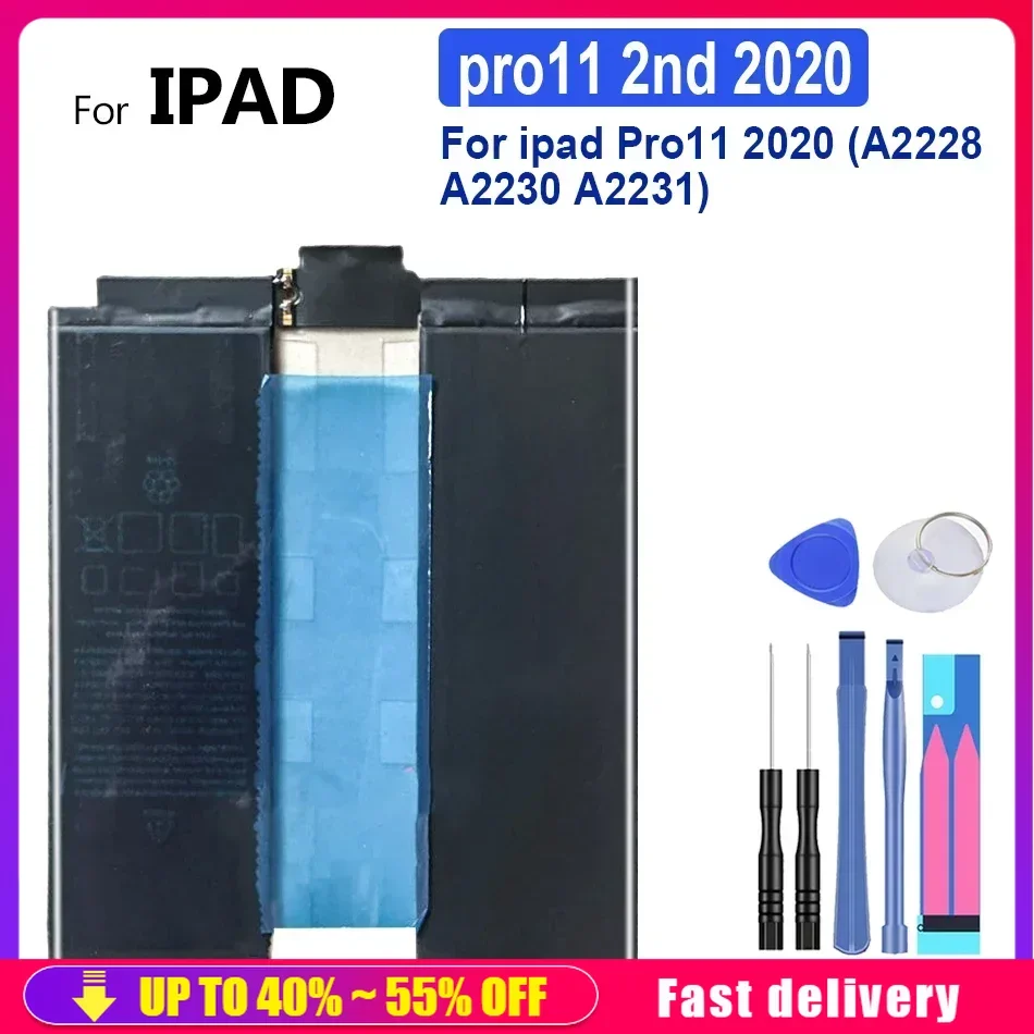 

pro11 1st 2018 pro11 2nd 2020 Tablet Battery For iPad Pro 11 2018 A1980 A2013 A1934 A1979 A2042 2020 A2228 A2230 A2231 2rd 2th