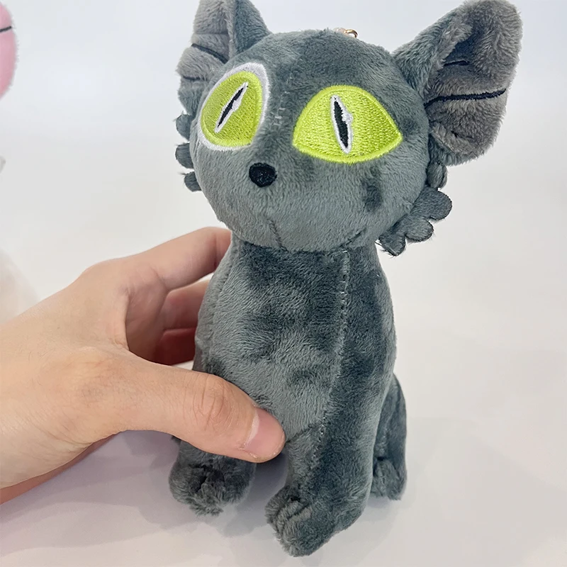 10CM Cute Anime Black and White Minister Cat Doll Plush Toy Cartoon Animal Doll Soft Plush Keychain Bag Decoration Birthday Gift