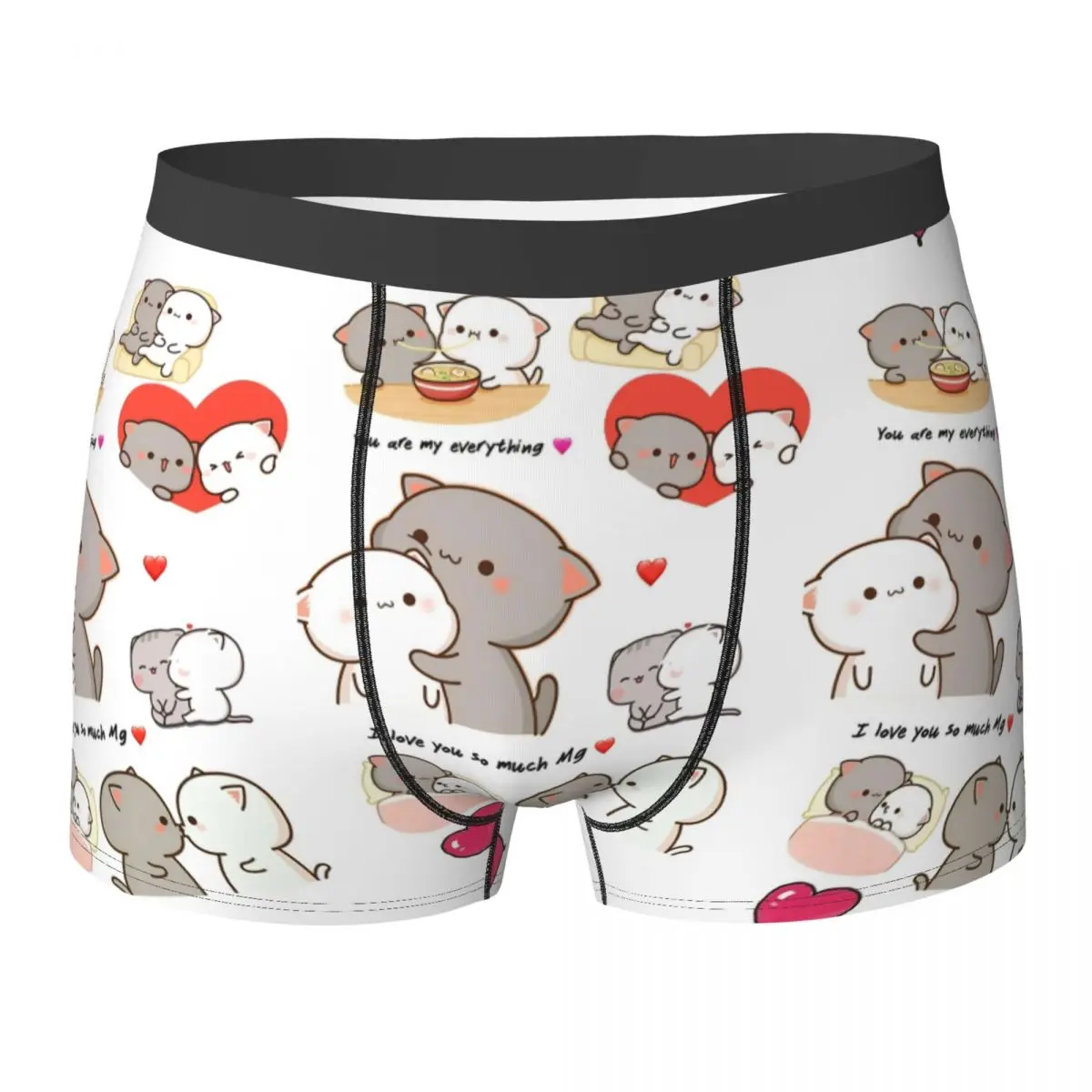 

Bubu Dudu Cute Cartoon Bear Character Underwear Kawaii Panda Men's Boxer Brief Classic Trunk Quality Print Plus Size Panties