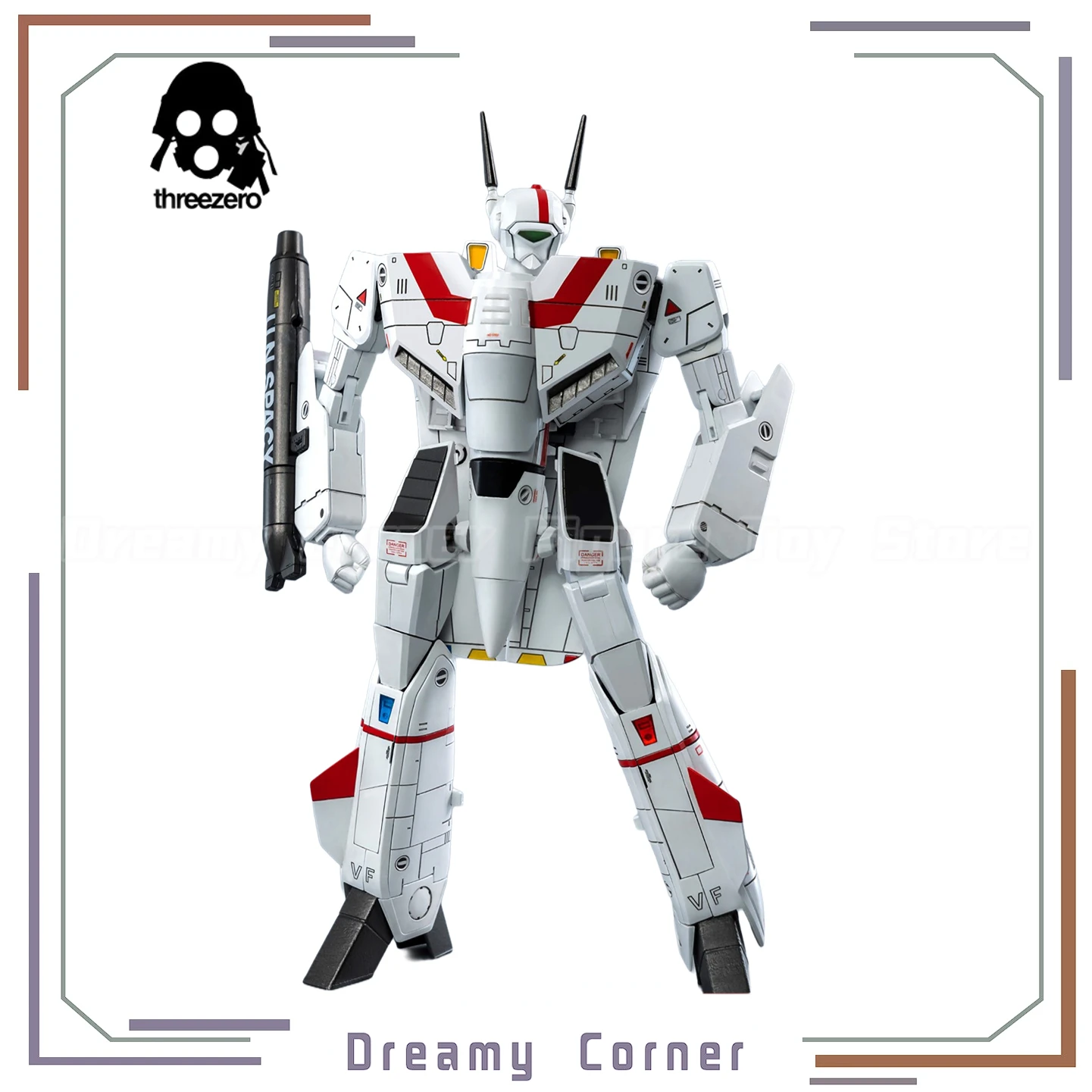 

【In Stock】Original Threezero VF-1J ROBO-DOU Robotech RICH HUNTER Action Figure Toys Model Ornaments
