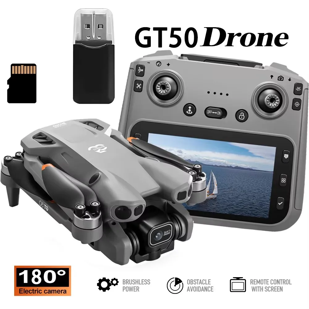 

8K Dual Camera WIFI FPV HD Brushless Motor RC 20000m Foldable New Quadcopter Drone Wide Angle Helicopter Kids Toys Drone Gift