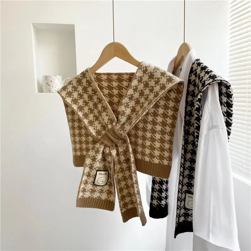 Classic red plaid children scarf warm winter small narrow shawl women ladies lovely fashion casual scarves for child boy girl