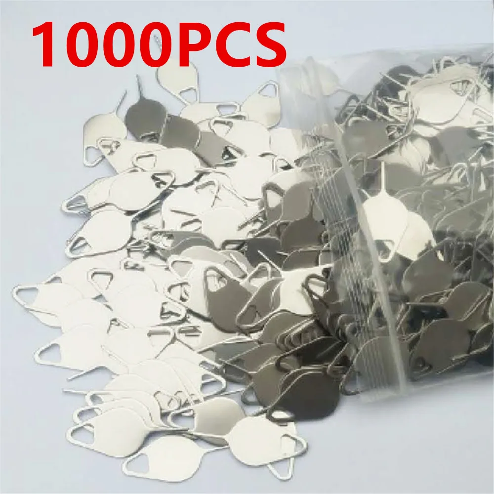 

1000Pcs Eject Sim Card Tray Open Pin Needle Key Tool Sim Card Tray Pin Eject Tool Universal Cell Phone Sim Cards Accessories