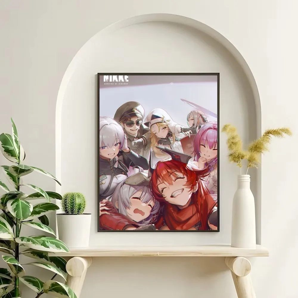 آلهة النصر Nikke الكلاسيكية خمر المشارك ذاتية اللصق الفن ورقة مقاومة للماء ملصق مقهى بار غرفة جدار ديكور #5