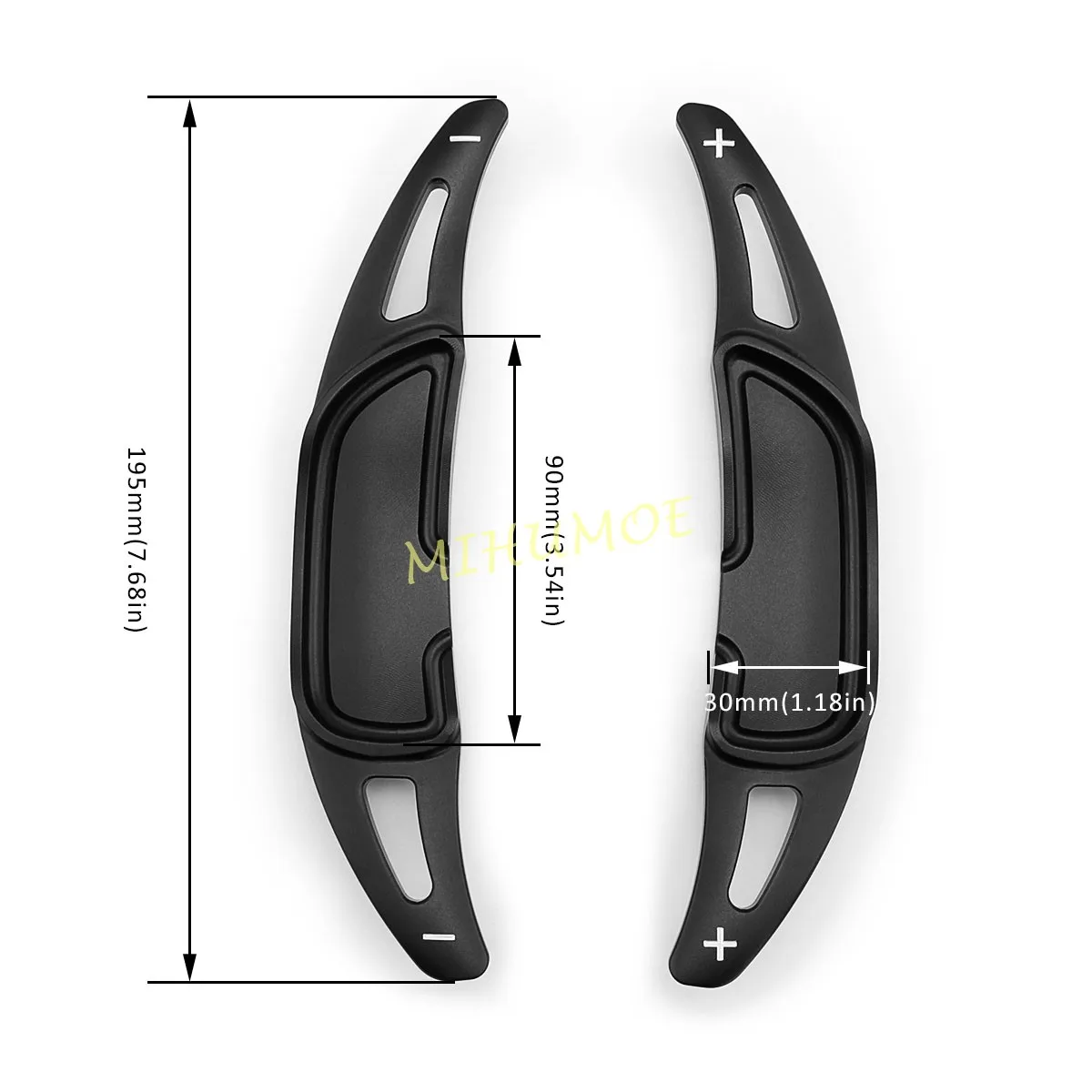 Steering Wheel Paddle Shifter Extension For Mercedes Benz AMG A35 A45 C43 C63 E53 E63 CLA35 GLB35 GLC63 GLE63 Accessories Black