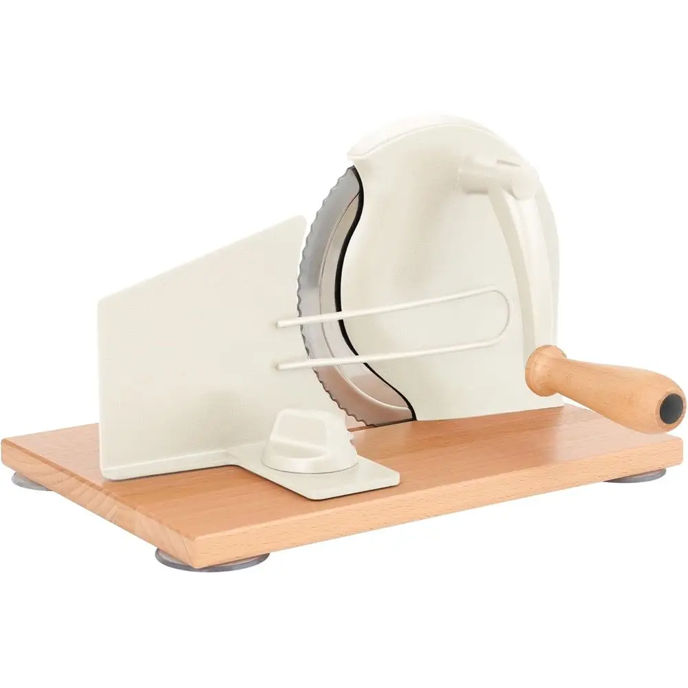 

Manual Bread Slicer with Hand Crank- Adjustable ThicknBread Cutter or Even Slices, Perect or Homemade Sourdough, Sandwich, and M