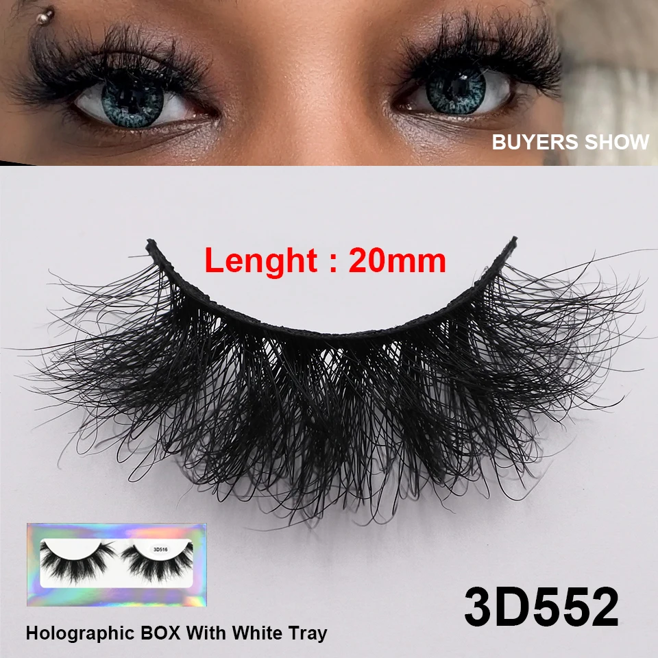 RED SIREN Strip Ciglia Visone Soffici Ciglia Finte Naturali 16mm 18mm Cruelty Free Riutilizzabili Ciglia di Visone Wispy Trucco di Lusso