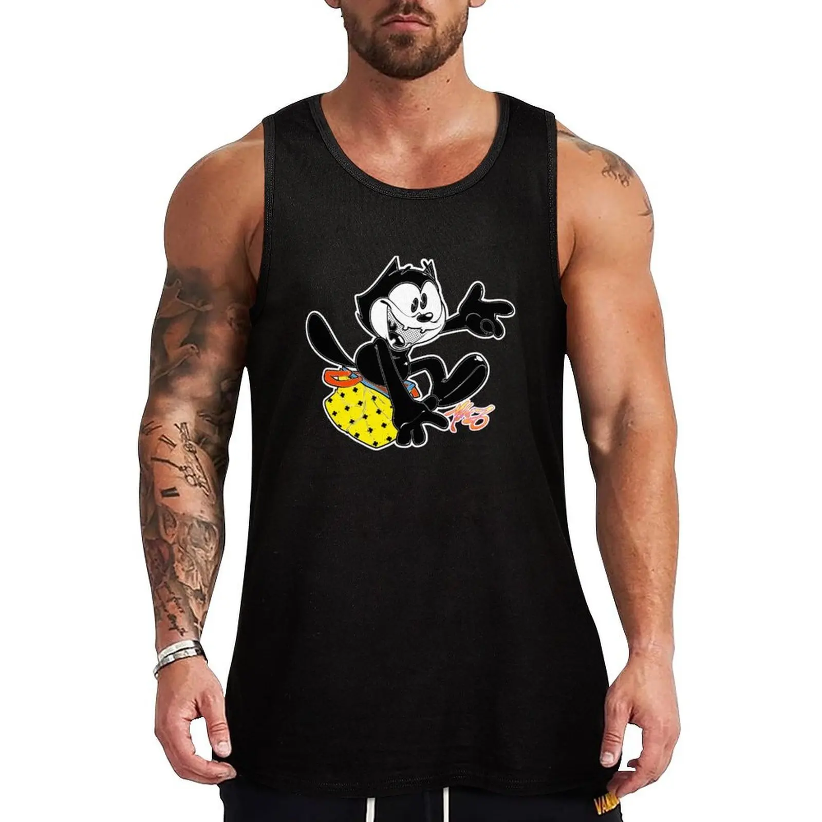 

Cat's Out of the Bag - FELIX100 Tank Top gym top Men's gym articles summer clothes men 2025 training weight vest