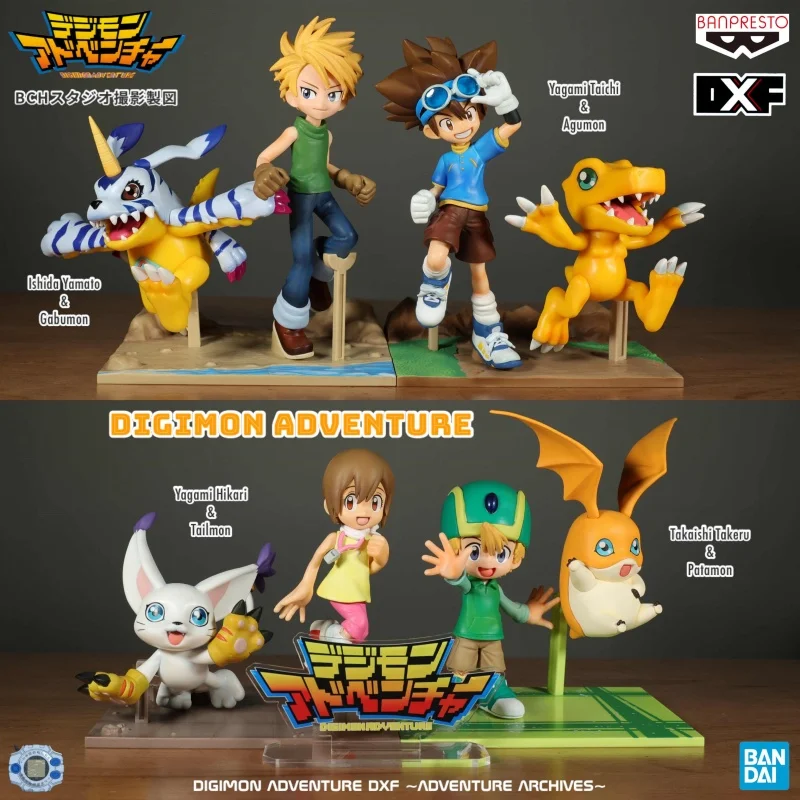 

Аутентичная модель Bandai Dxf цифрового монстра ручной работы Yagami Taichi Agumon Tailmon Beast, коллекция аниме-персонажей, подарки на день рождения