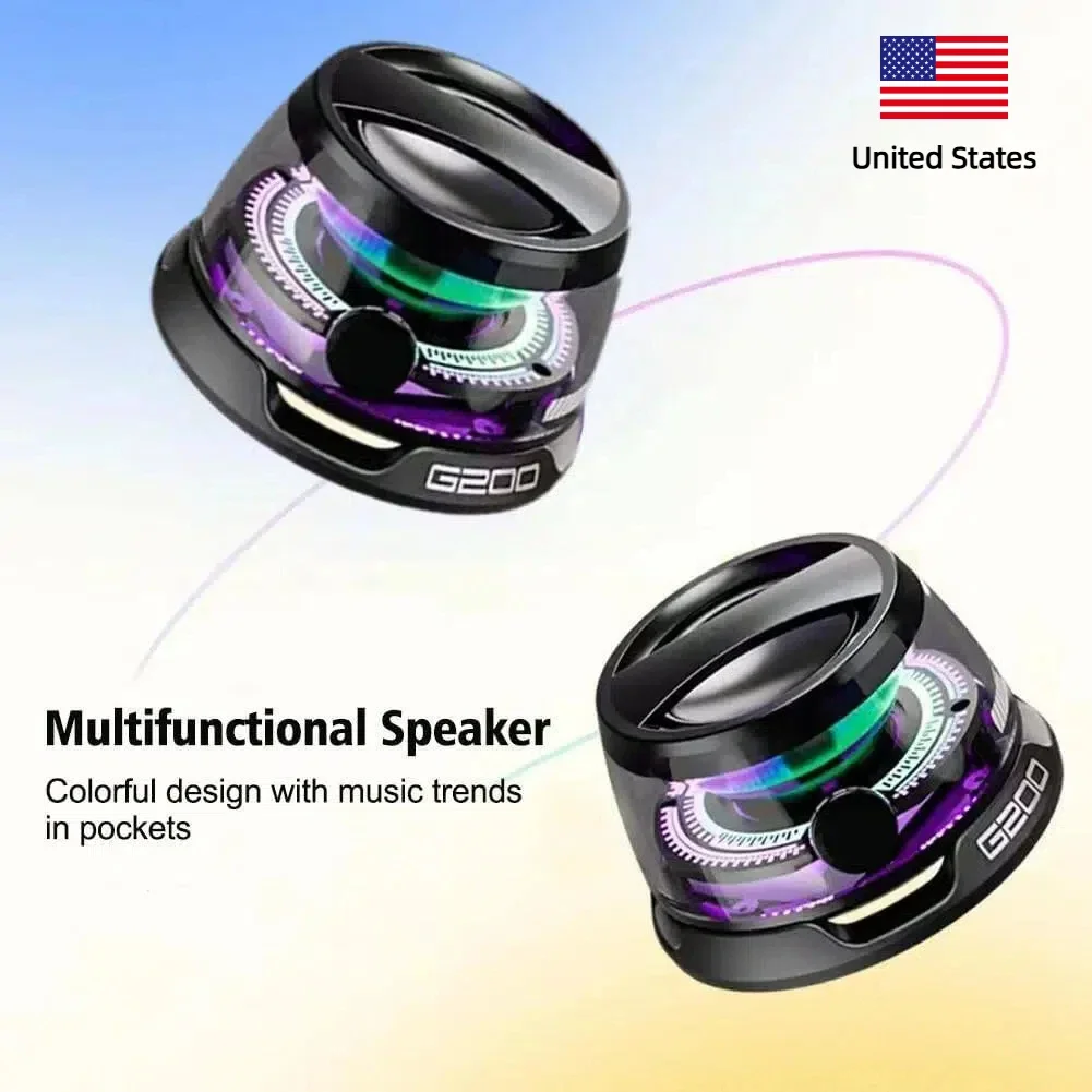 Premium Mini Magnetic Wireless Bluetooth Speaker, Compact & Portable, Premium Sound, TWS Stereo Sync, 7H Playback, for Outdoor