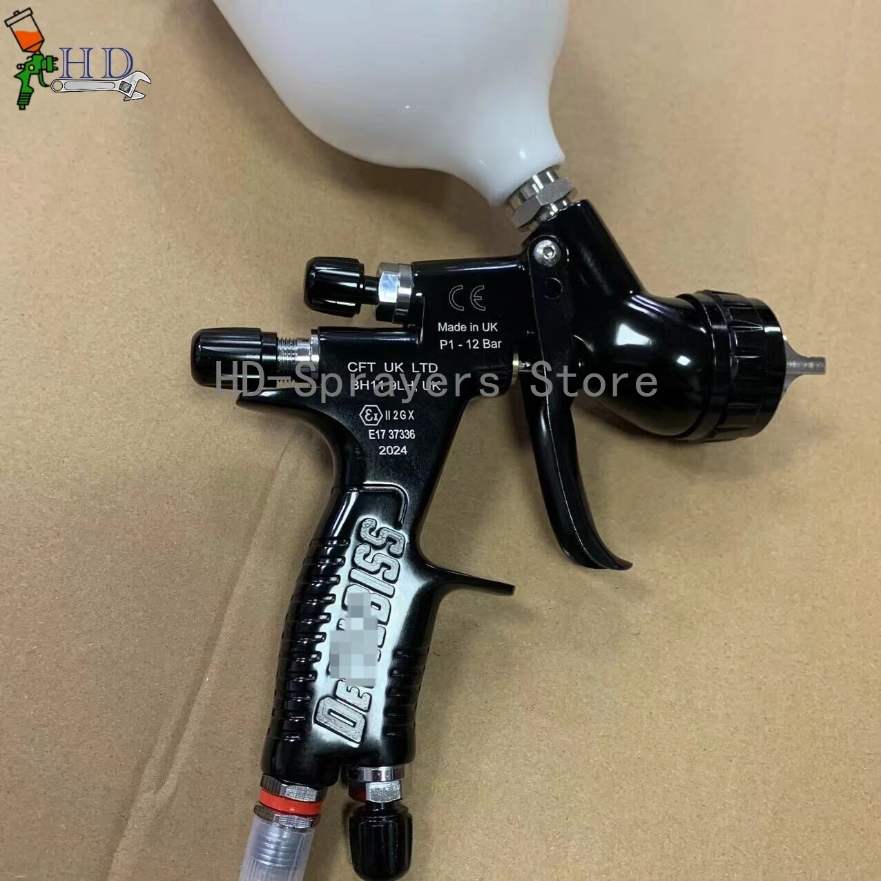 High Quality Black spider Spray Gun Car Paint Spray Gun TE20/T110 1.3/1.8mm Nozzle Paint Gun Water Based Air Spray Gun Airbrush