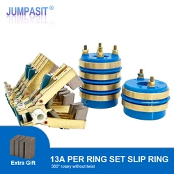 Jumpasit Pack of 20x50x59-4 20x50x34-2 Conductive Slip Ring Copper Rotary Package Machine Collector 6x12 Carbon Brush
