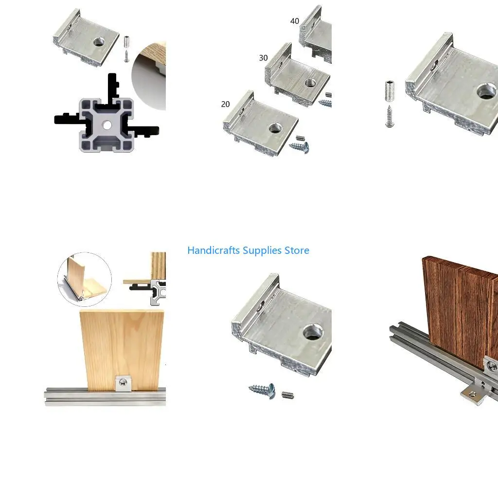 R1WA Easy Installation Aluminum Panel Brackets For Workbenches And Display Rack Building