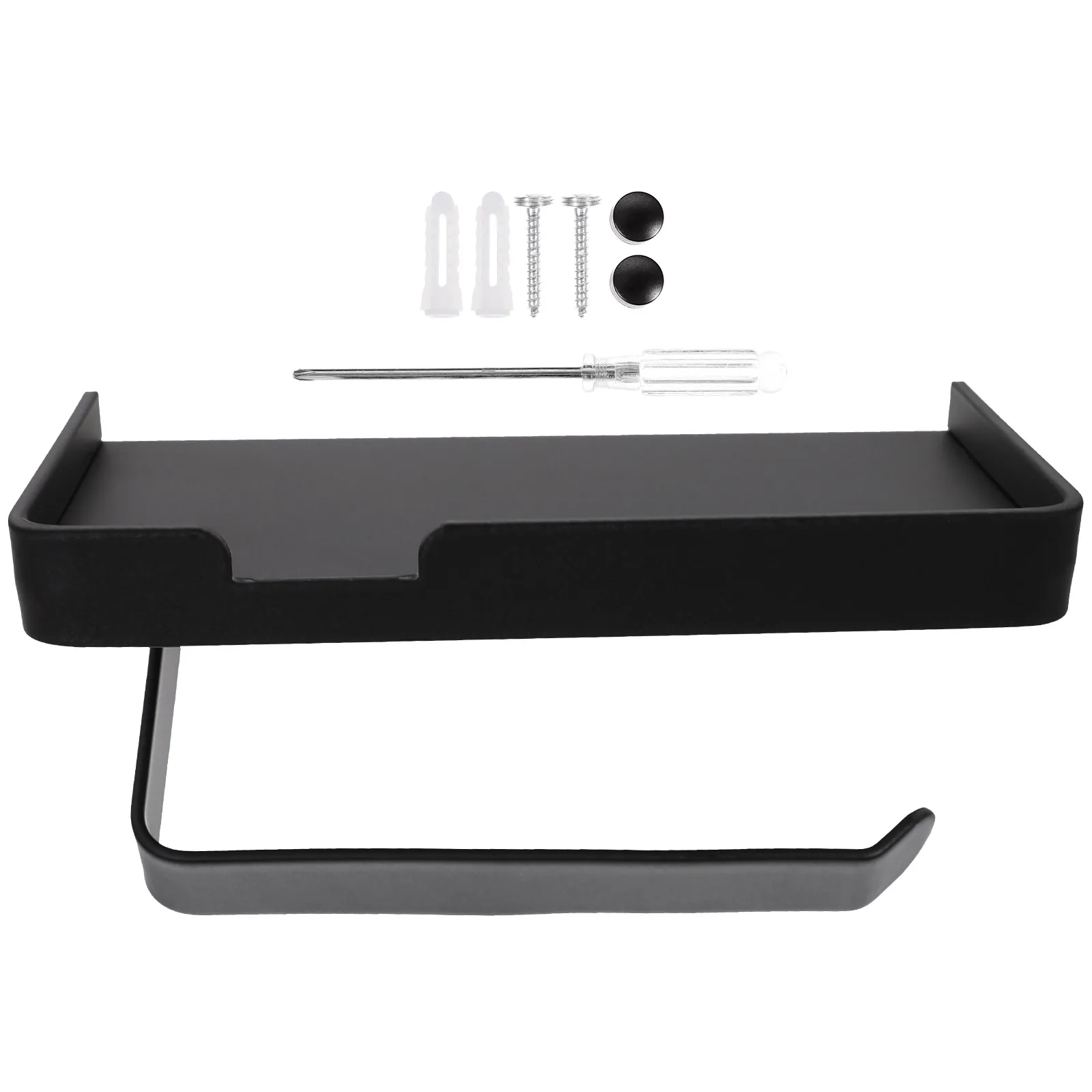 

Держатель для туалетной бумаги с полкой для хранения, настенный, из нержавеющей стали, органайзер для рулонов бумаги, сверхпрочный, антикоррозийный