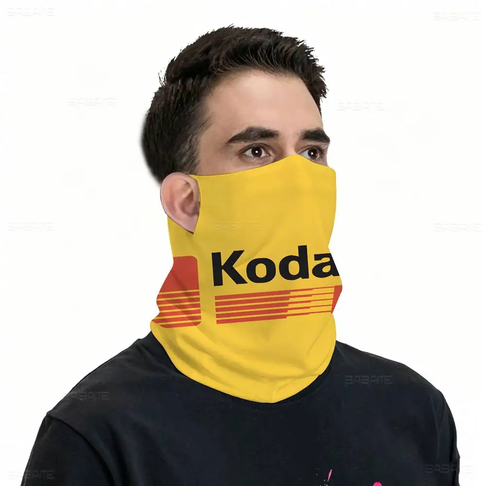 Fashion K-Kodaks Ice Silk Sunscreen Face Mask Multifunctional Neck Gaiter for Outdoor Riding Hiking Fishing