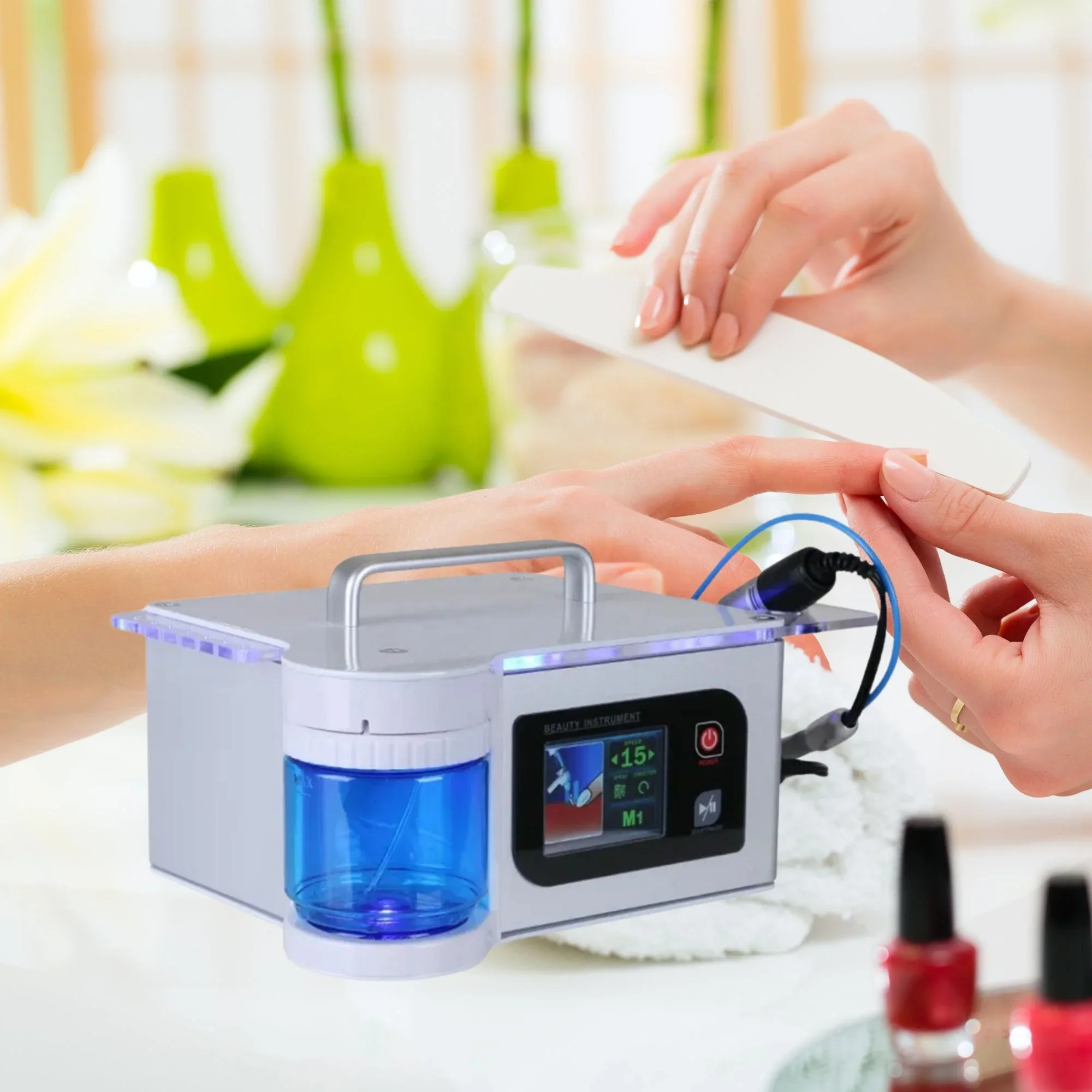 New 40000 RPM Electric Nail Drill Machine Electric Nail File Manicure Machine Nail Drill Bits Polisher