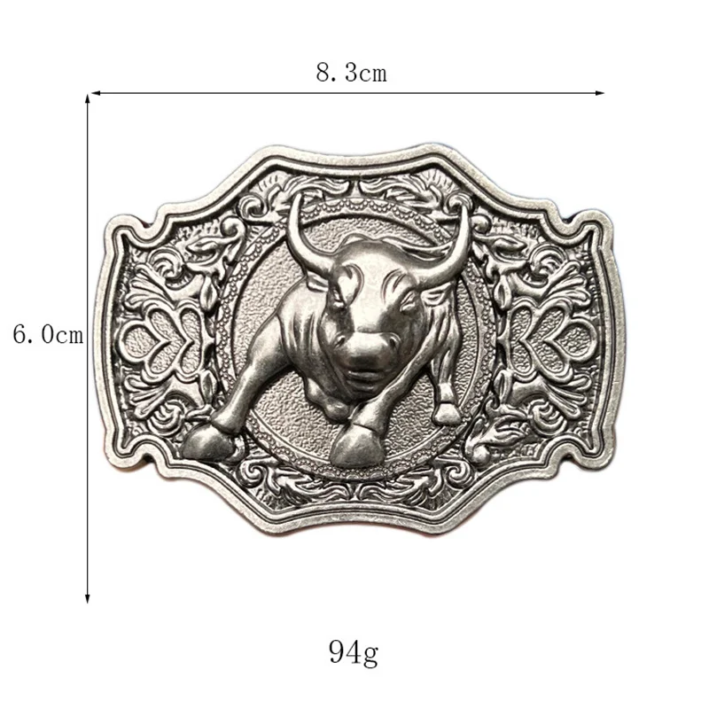 Stereoscopic Bullhead cinto fivela, estilo ocidental