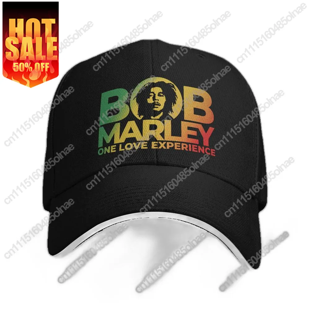 Fashion Unisex Bob Marley One Love Baseball Cap Adult Jamaica Reggae Rock Adjustable Dad Hat Men Women Outdoor  Snapback Hats