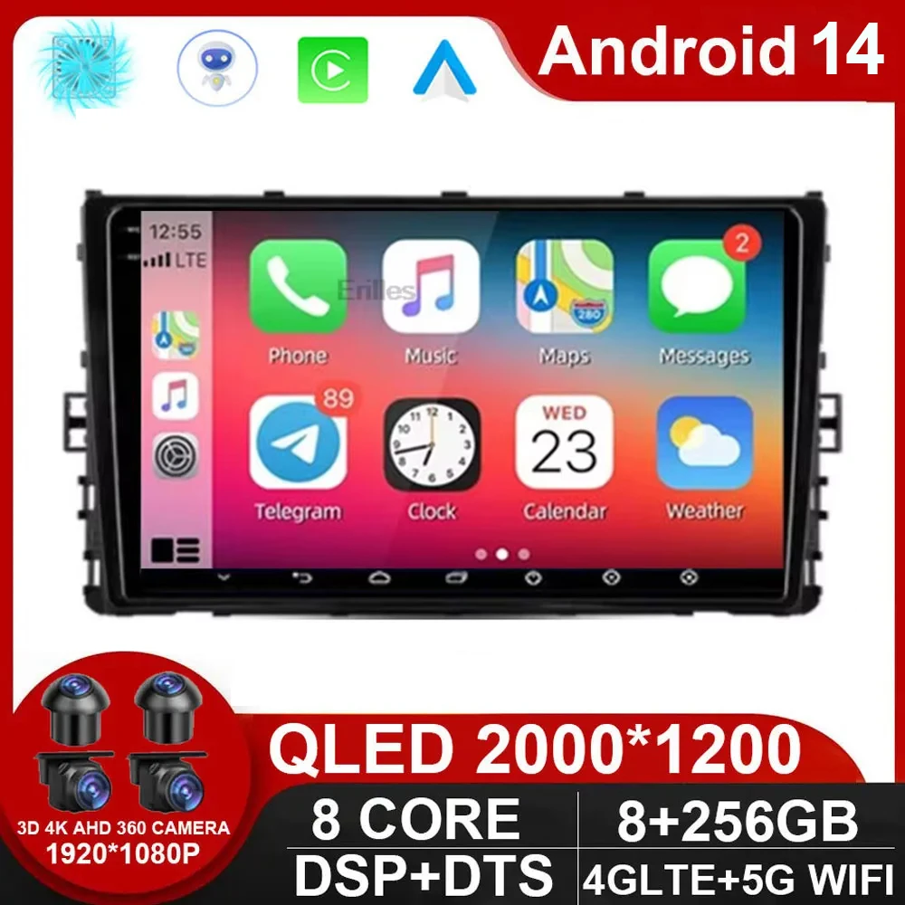 

Android 14 For Volkswagen Jetta 7 2018 - 2022 Car Radio Multimedia Video Player Navigation GPS No 2din 2 din dvd