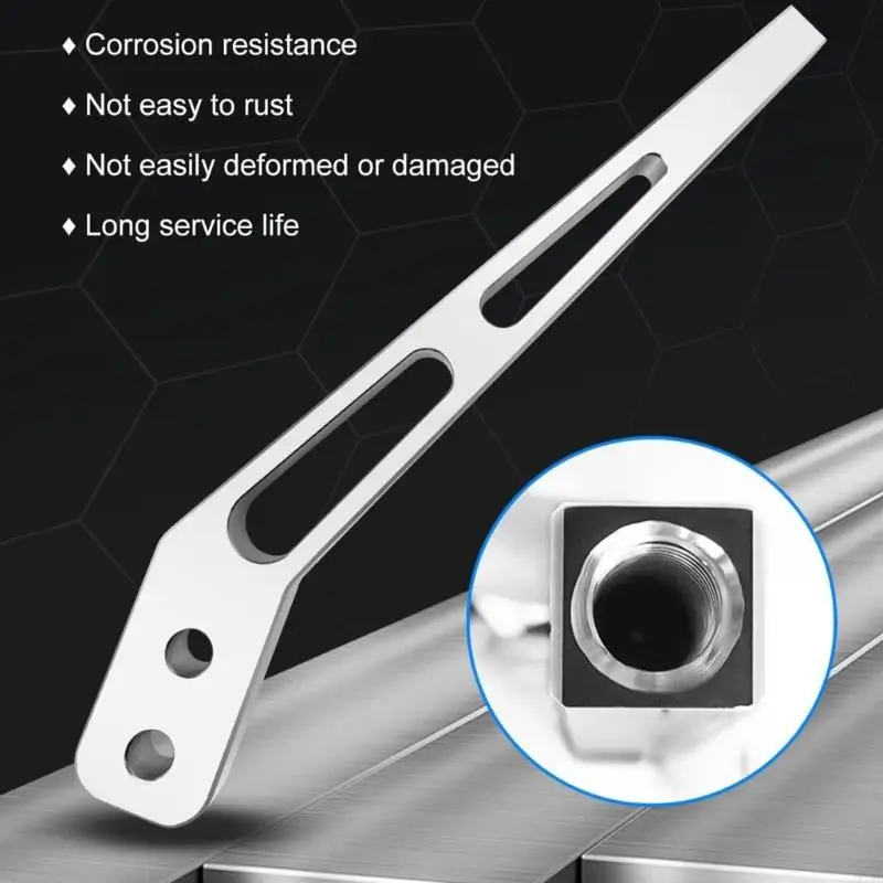 M76E 10 Zoll gebogener Aluminium-Schalthebel für Tremec T56 TKO500 TKO600 Getriebe Aluminium-Schaltgriff – Detail 3