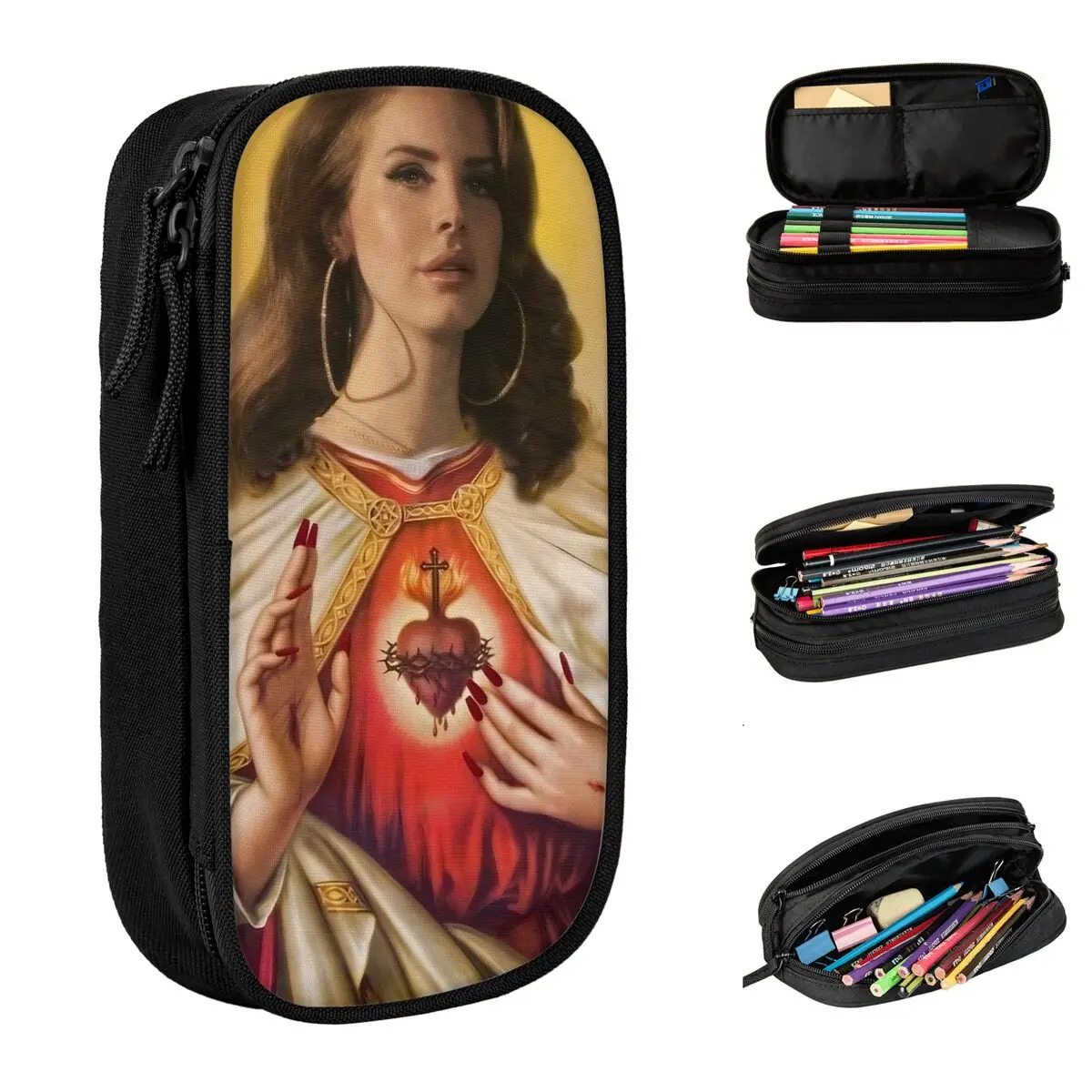 Lana Del Rey Pencil Case Pen Bag Student Big Capacity School Supplies Gifts Pencilcases