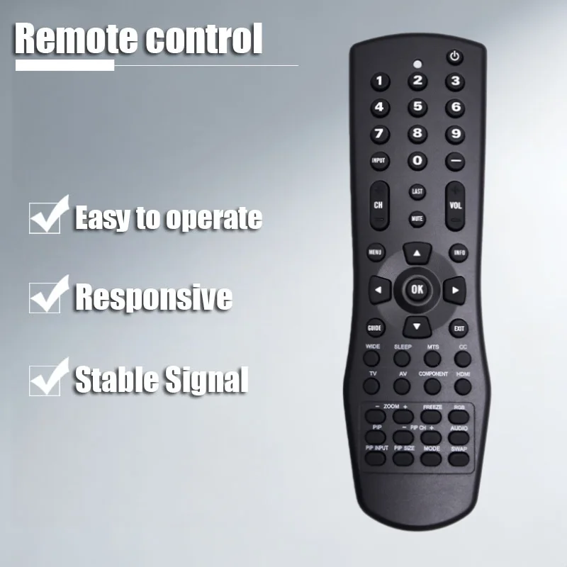 Vizio Smart TV Remote Control Replacement for Models VR1 VX52L VX42L VW42L VW37L VL260M VW22L VU42L VS42L VA26L VA22L VA220E VA1