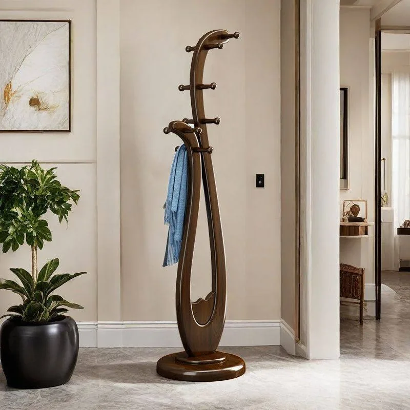 Perchero Nórdico de Madera Songmics, Perchero Europeo Resistente, Perchero Impermeable Night Galan, Organizador de Ropa, Mueble
