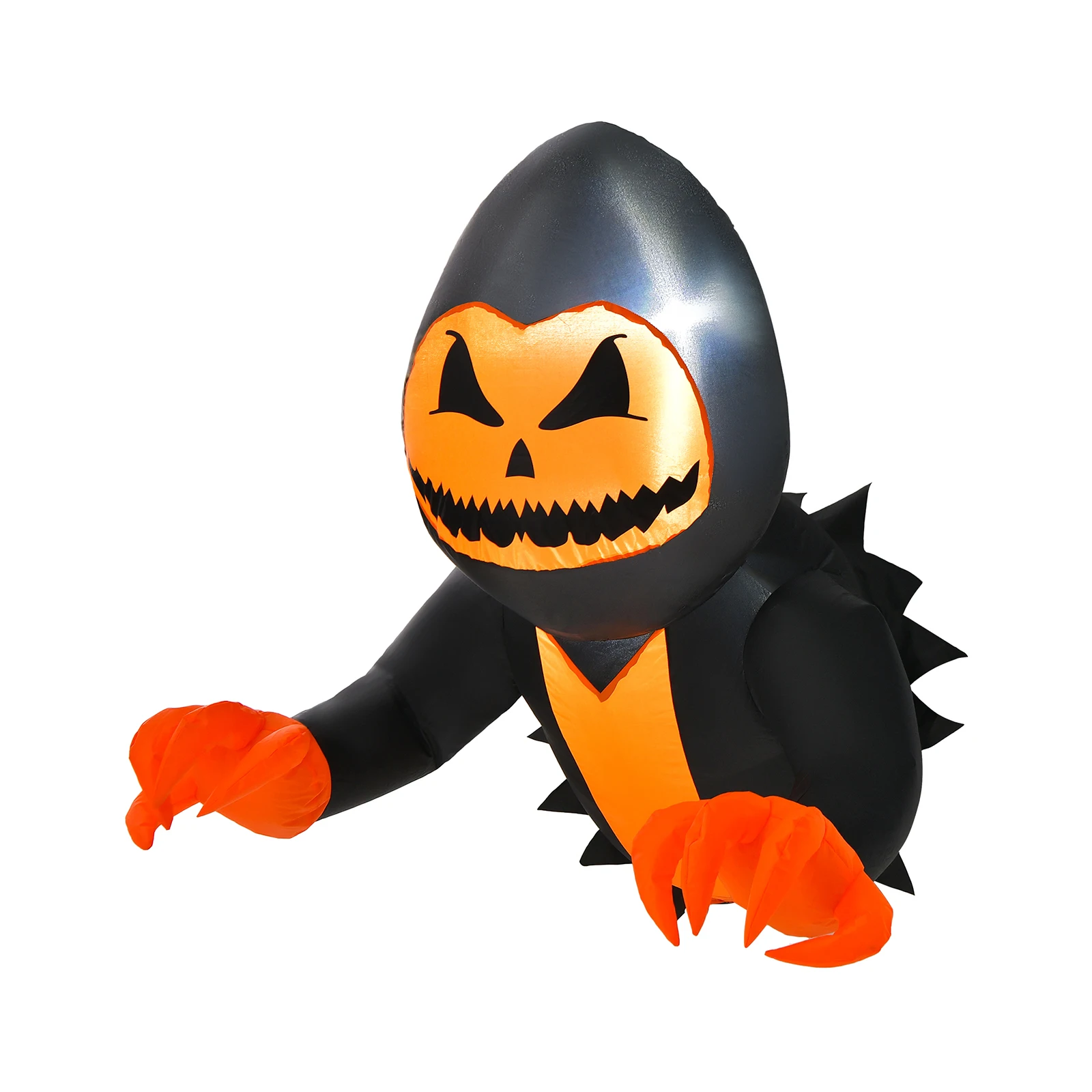 

Надувная тыква-призрак от окна, взорванные украшения со встроенными светодиодными фонарями, 3 присоски, на открытом воздухе, для вечеринок