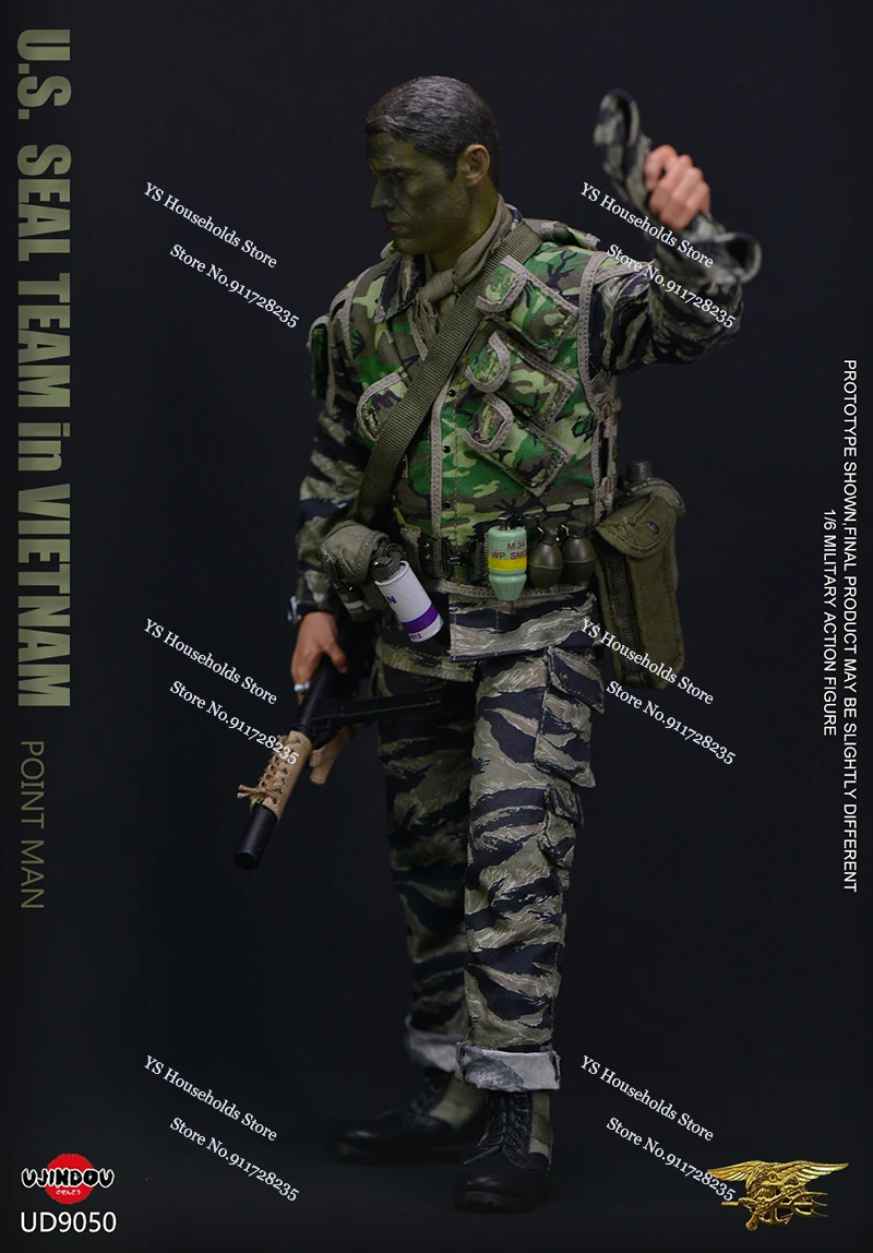 UJINDOU UD9050 1/6 US SEAL TEAM in Vietnam Point Man Panno Action Figure Militare Statico Fucile Ornamento 12 pollici Soldato Modello