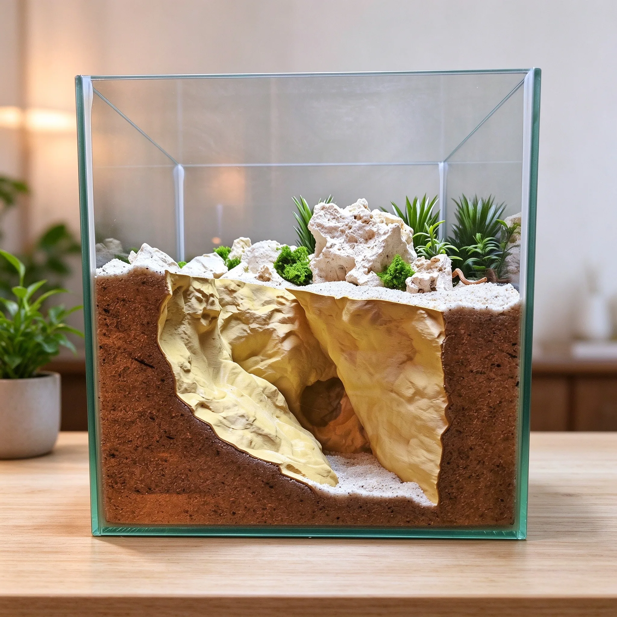 Aquarium Decoration Fish Tank Cave Ornament Simulated Nature Small Fish Hide Cliff Rockery Fish Tank Ornament Hideout