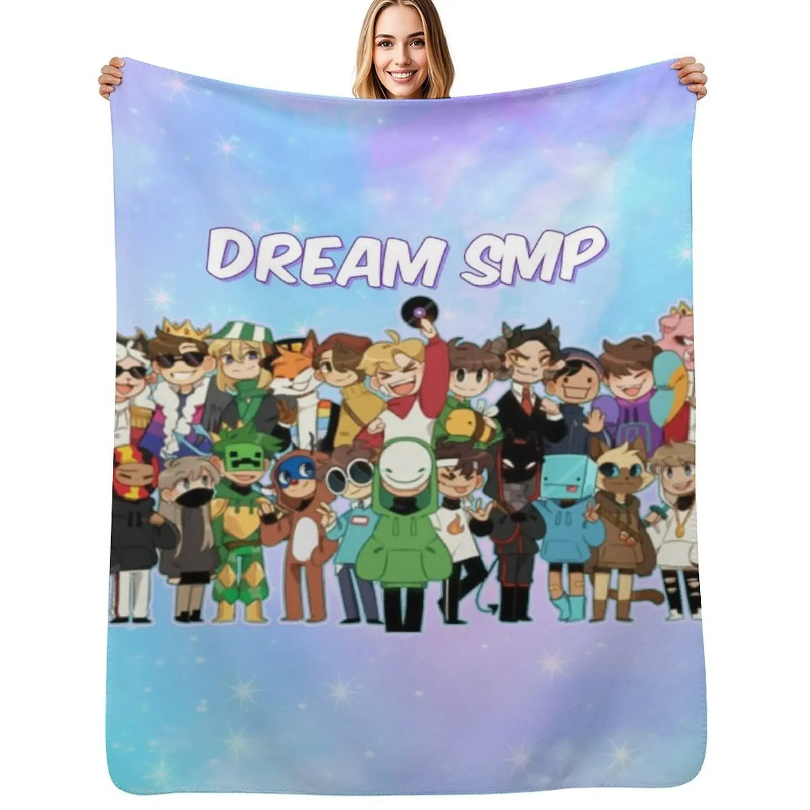 DREAM SMP Throw Blanket Soft Bedroom Blanket for Night Sleeping
